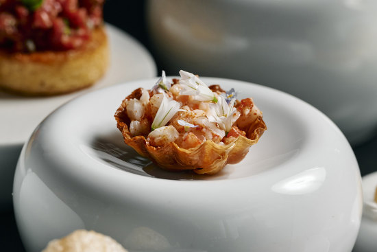 Lobster tart at Society restaurant.
