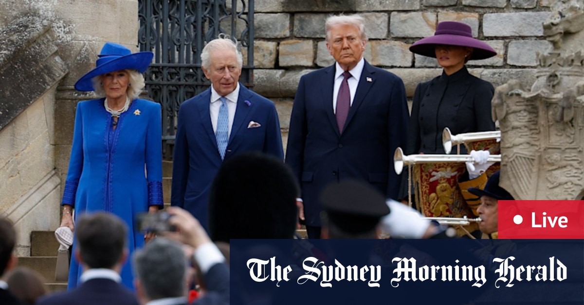 Trump UK visit LIVE: King Charles and Camilla greet US President at Windsor Castle ahead of royal salute, Queen’s tomb visit