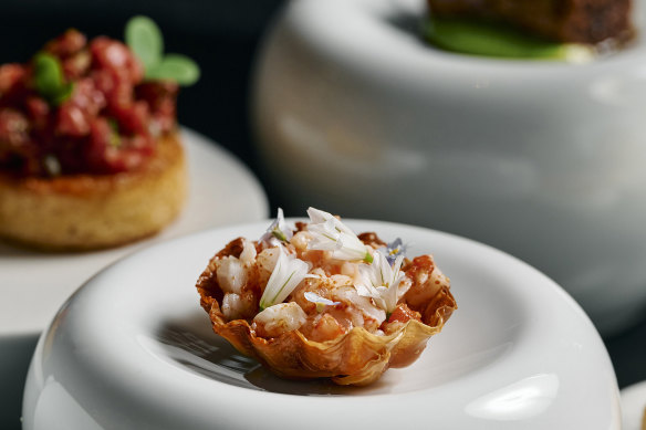Lobster tart at Society restaurant.