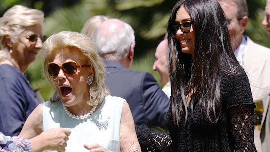 Ros Packer celebrates with hundreds of nearest and dearest - but no James