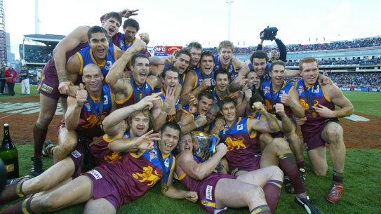Craig McRae and Jason Akermanis were premiership teammates.