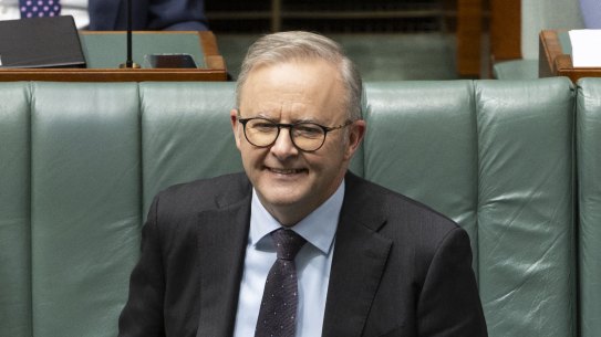 Prime Minister Anthony Albanese during Question Time.