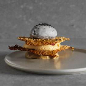 Valrhona chocolate kataifi.