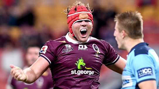 Queensland’s Harry Wilson doesn’t mind scoring a try against NSW.