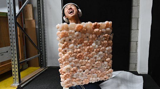 Lucky last EJ Son with her work.