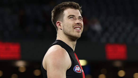 Essendon skipper Zach Merrett.