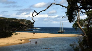 Wattamolla Beach in the Royal National Park.