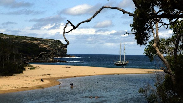 Wattamolla Beach in the Royal National Park.