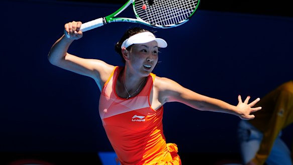 Peng Shuai at the Australian Open in 2011. 