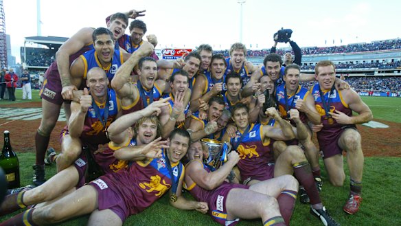 Craig McRae and Jason Akermanis were premiership teammates.