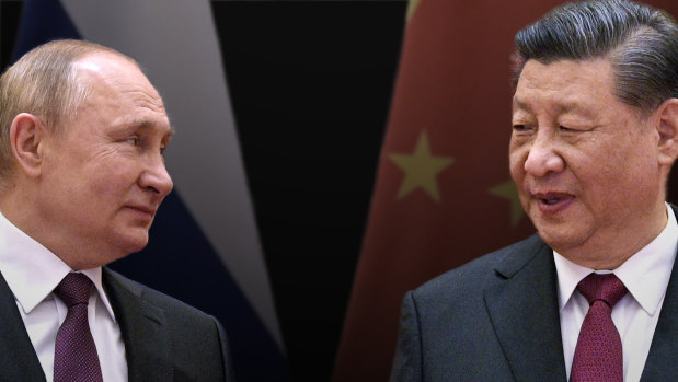 Xi Jinping and Vladimir Putin in Beijing earlier this year.