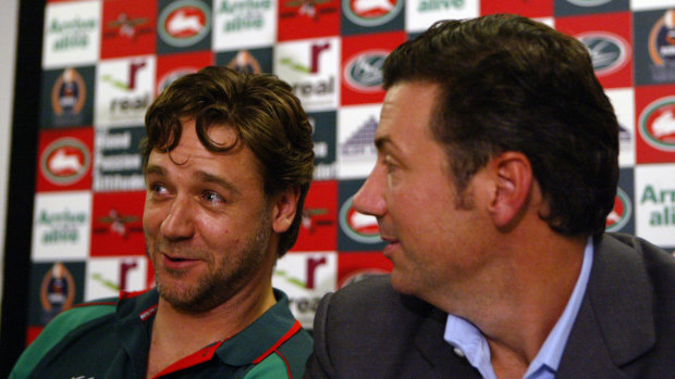 Actor Russell Crowe and businessman Peter Holmes a Court purchased South Sydney in 2005.
