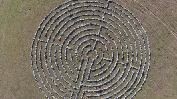 Walk our region’s biggest labyrinth at Old Graham.