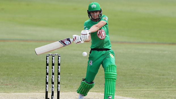 Starring role: Meg Lanning was named 'player of the match' after a quickfire half century for the Melbourne Stars.
