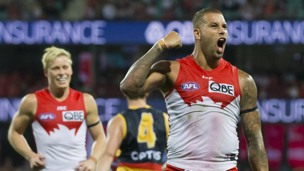 Buddy magic: Lance Franklin kicked three goals for Sydney but it couldn't stop his side slumping to a 0-2 record to open the season.
