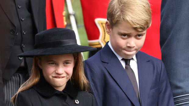 Princess of Wales, Charlotte, with her brother, Prince George of Wales, second-in-line to the throne, debuted at their first solemn event at the Queen’s state funeral at Westminster Abbey.