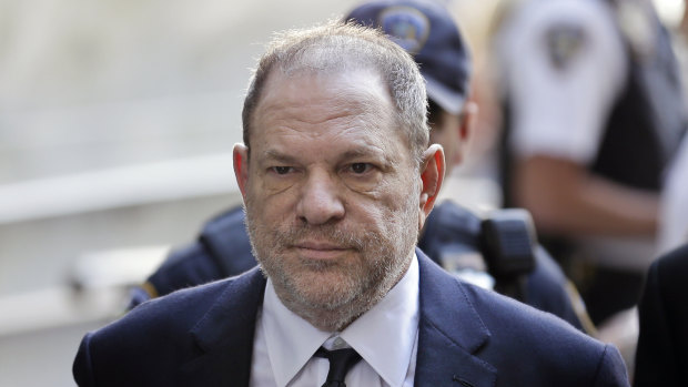 Harvey Weinstein in court in New York last month.