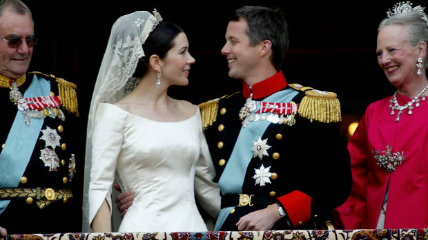 Crown Prince Frederik of Denmark and his new bride, Mary Donaldson from Australia.