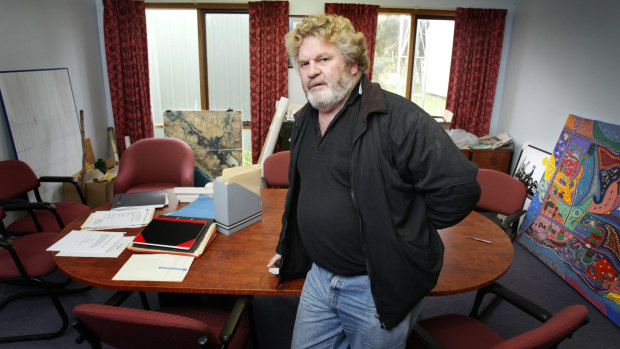 Geoff Clark in the Framlingham Aboriginal Trust boardroom. in 2007.