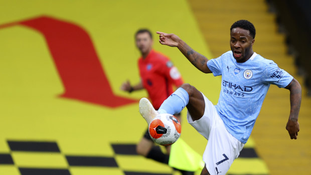 Raheem Sterling was influential again with two first-half goals.