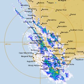 The front washed over Perth and the South West.