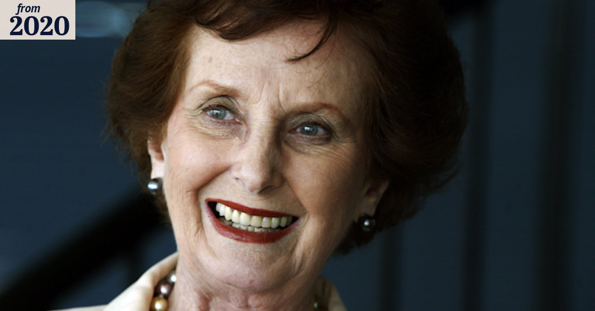 Etiquette queen who taught girls how to walk and talk