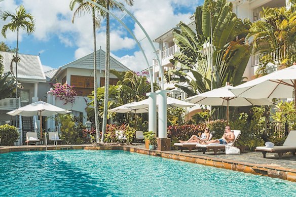Relax in the Tranquillity pool, serviced by a pool butler.