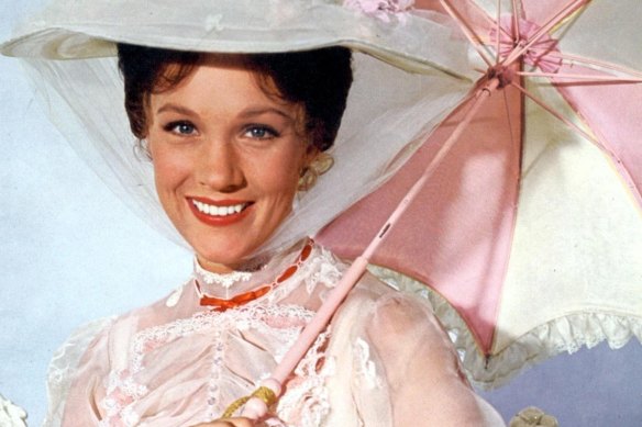 Julie Andrews as Mary Poppins in the 1964 film.
