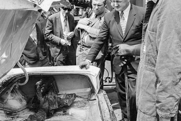 The car belonging to Alfred “The Ferret” Nelson after it was found submerged in water. Nelson went missing in 1971.