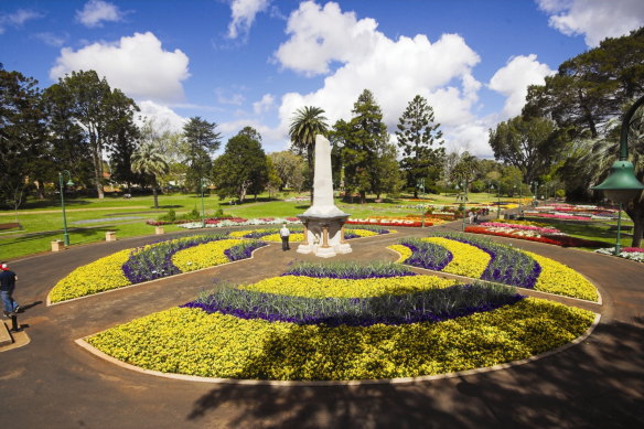 Toowoomba is Australia’s second most populous inland city after Canberra, and known for its annual Carnival of Flowers.