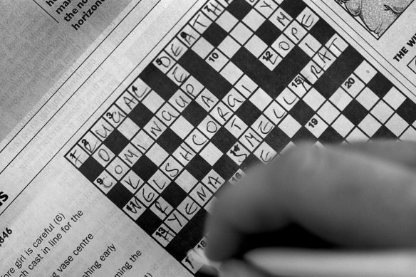 The danger with getting started by doing a crossword is that before you know it, it's 11am.