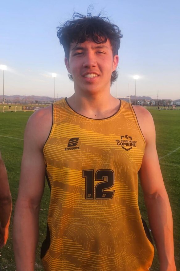 Las Vegas NRL combine athlete Marcus D’Acre.