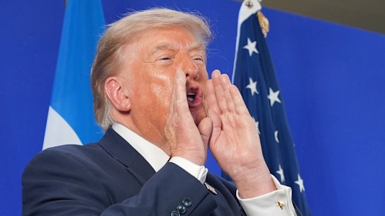 Il presidente degli Stati Uniti Donald Trump venerdì a New York.
