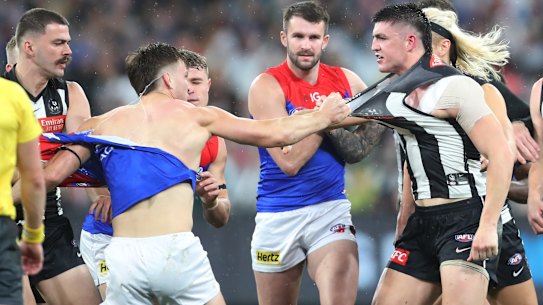 Melbourne and Collingwood have arguably the fiercest rivalry in the AFL.