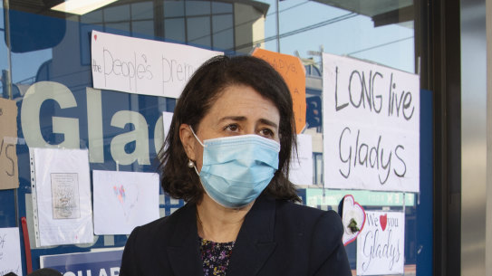 Gladys Berejiklian visited her electorate office in Northbridge on October 6 after resigning on October 1.