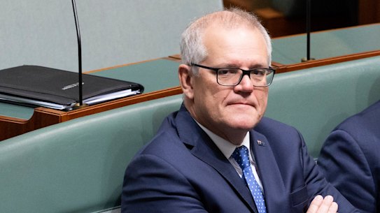From primed-up minister for everything to backbencher: Scott Morrison.