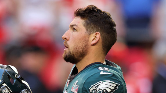 Arryn Siposs at the Super Bowl.