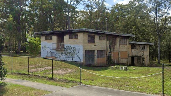 This derelict house at 415 Beckett Road, Bridgeman Downs, has been empty for most of the past decade. 