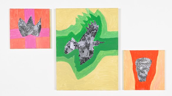 Peter Waples Crowe’s  (Ngarigu) work Fractured Power which is on display at A Rainbow of Tomorrows at Melbourne Fringe.