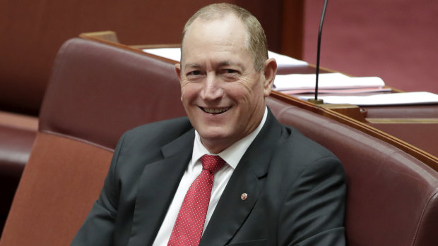 Senator Fraser Anning's political party was approved the same day he was censured by the Senate.