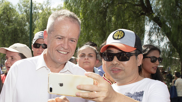 Bill Shorten, at at Chinese New Year event in Melbourne at the weekend, has likened the Morrison government to plasticine and putty