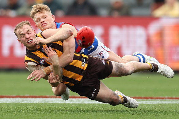 Hawthorn Tom Mitchell has been the subject of trade speculation.