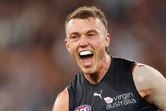 Patrick Cripps stepped up for the  Blues in their win over Essendon.