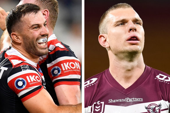 The showdown between James Tedesco and Tom Trbojevic promises intrigue.