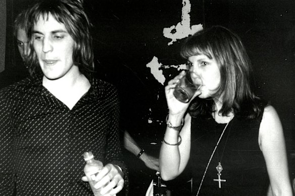 Provan enjoying a drink with legendary English comedian Noel Fielding in an undated photo.