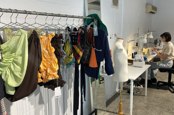 Practice Studio features work by emerging Australian designers producing seasonless collections, limited-edition pieces and short runs of garments and accessories. 