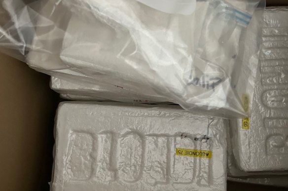 Cocaine allegedly seized at one of the properties raided on Friday.