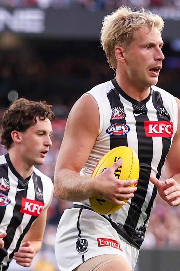 Billy Frampton is playing career-best footy with the Magpies.