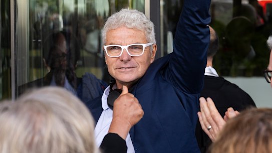 Whistleblower David McBride arrives at court in November.