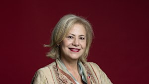 Rita Butera makes herself a smoothie for breakfast, which she drinks while she walks to the office.